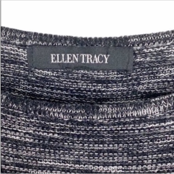 ELLEN TRACY marled long tunic sweater M - Picture 8 of 11